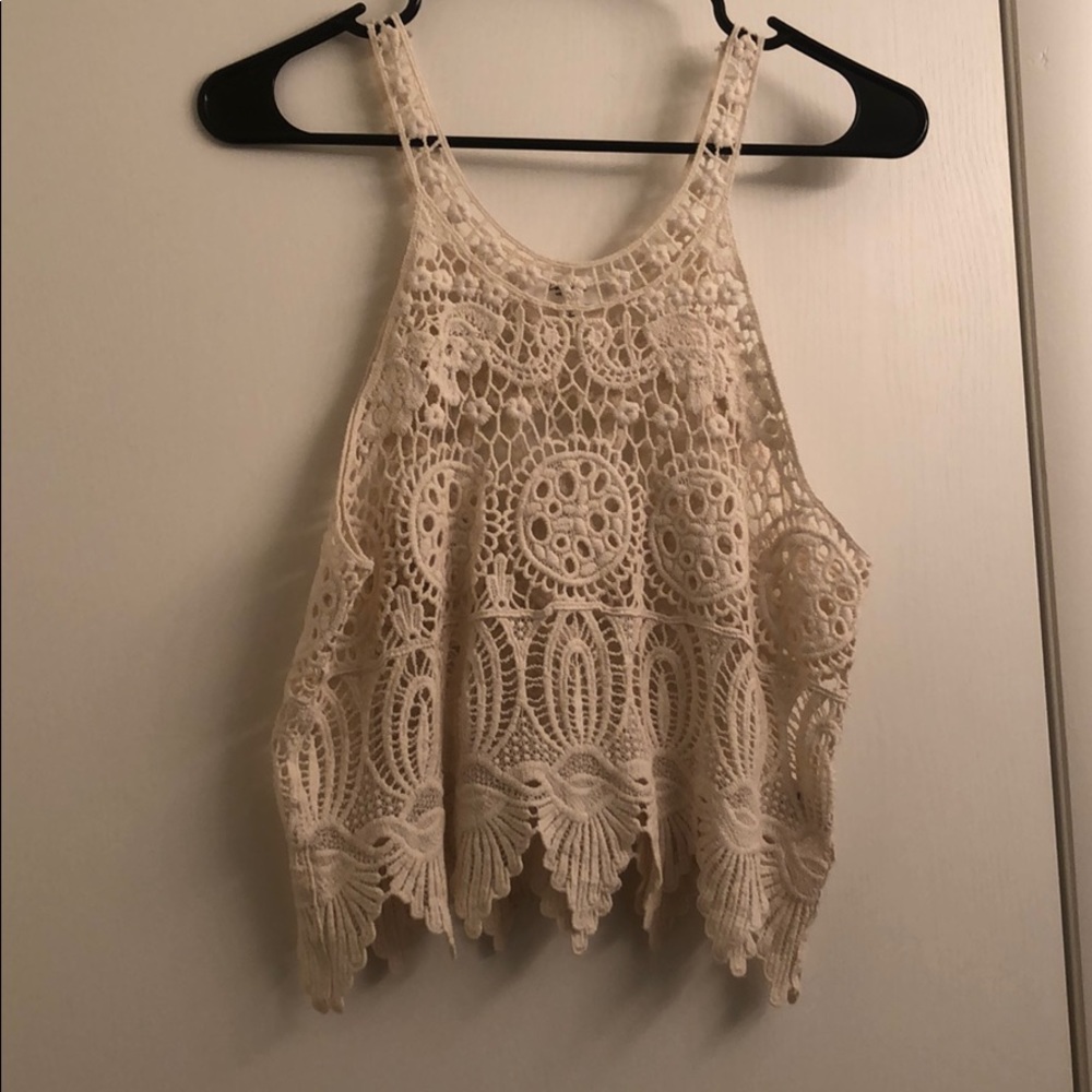 Lace tank top